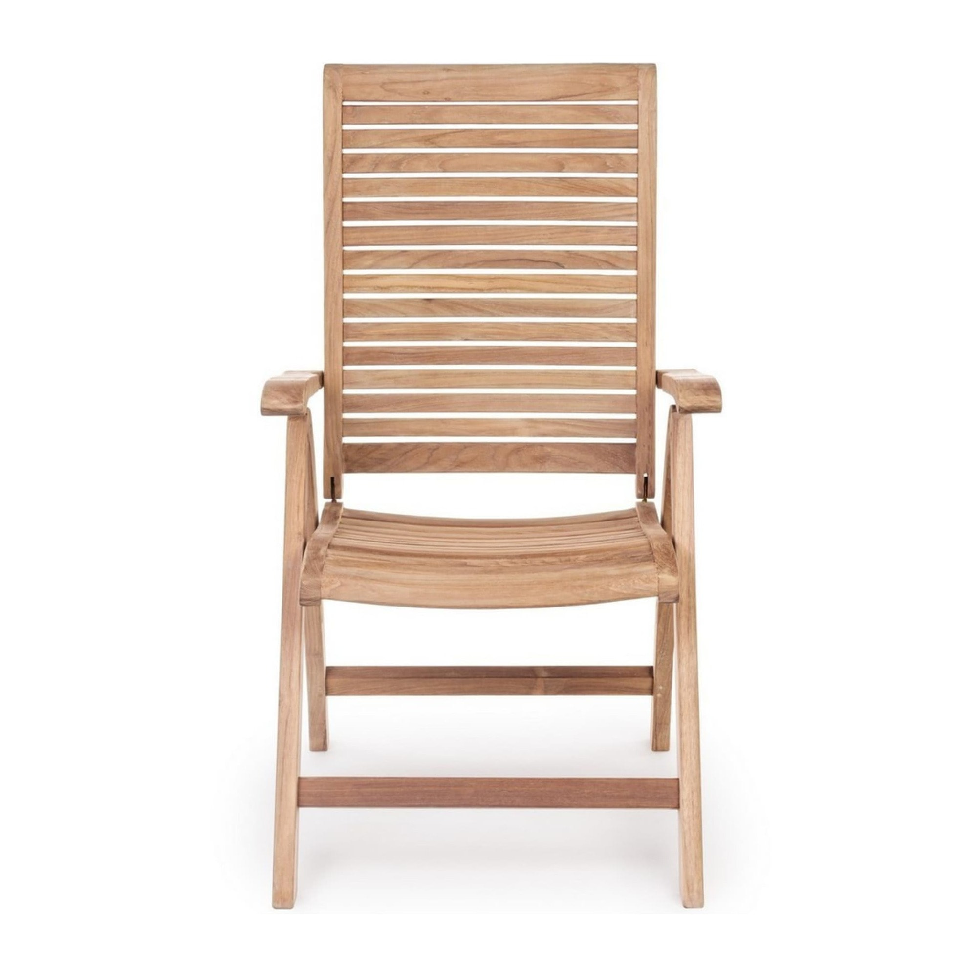Poltrona reclinabile GALILEA in legno teak, pieghevole