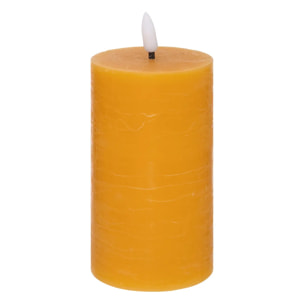Bougie ronde LED Molia 7x15cm jaune