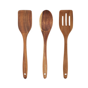 Emile - Set de 3 ustensiles en bois d'acacia