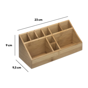Organiseur 10 compartiments Bambou