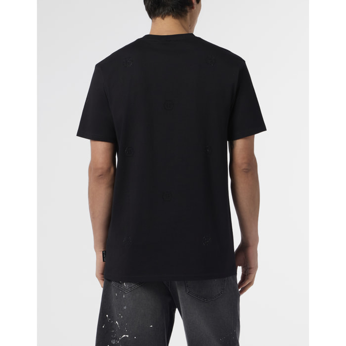 PHILIPP PLEIN Camiseta de cuello redondo y manga corta MONOGRAM