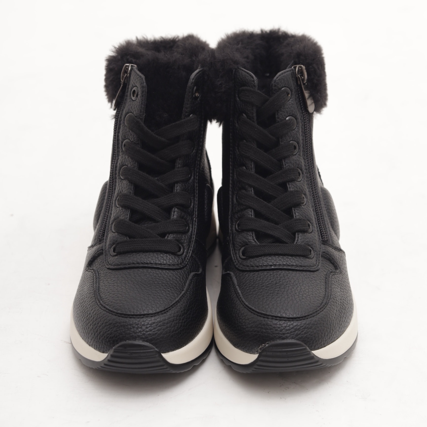 STIVALETTO SNEAKERS ZIP NERO