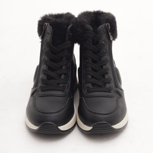 STIVALETTO SNEAKERS ZIP NERO