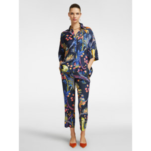 Elena Mirò - Pantalón estampado - Azul