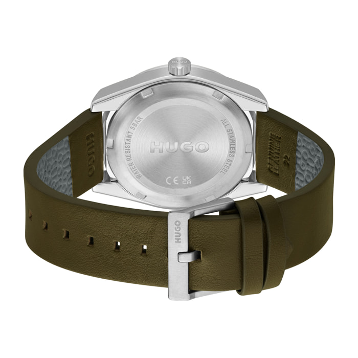 Reloj Hugo 1530351 Hombre Analogico Cuarzo con Correa de Piel