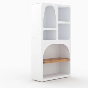 Bibliothèque en béton blanc cassé - Fira