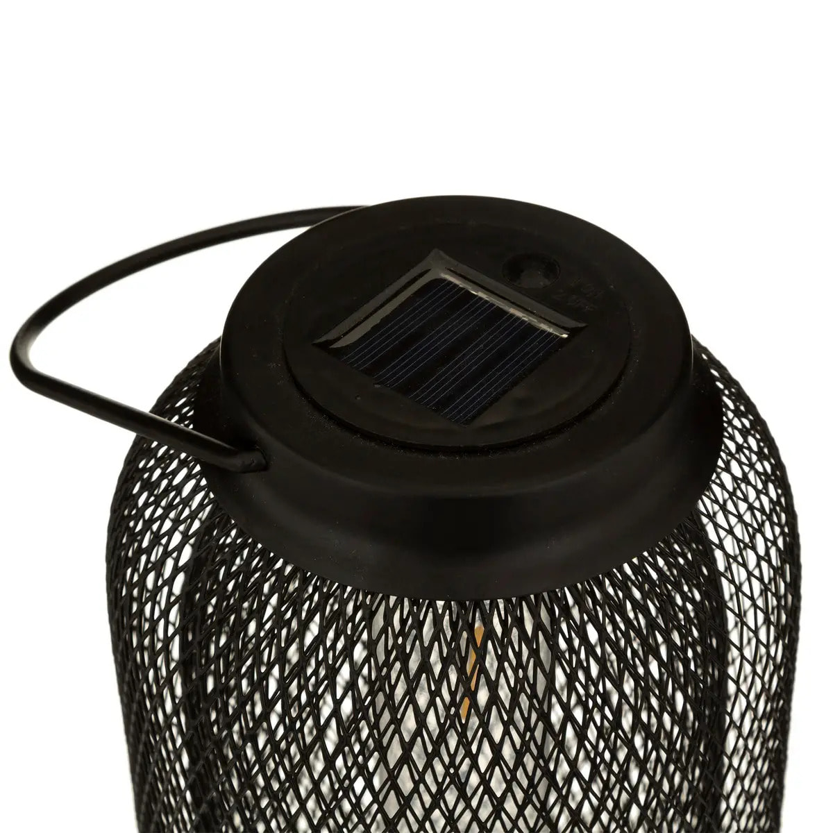 Lampe solaire "Zoe" - noir - métal H26 cm