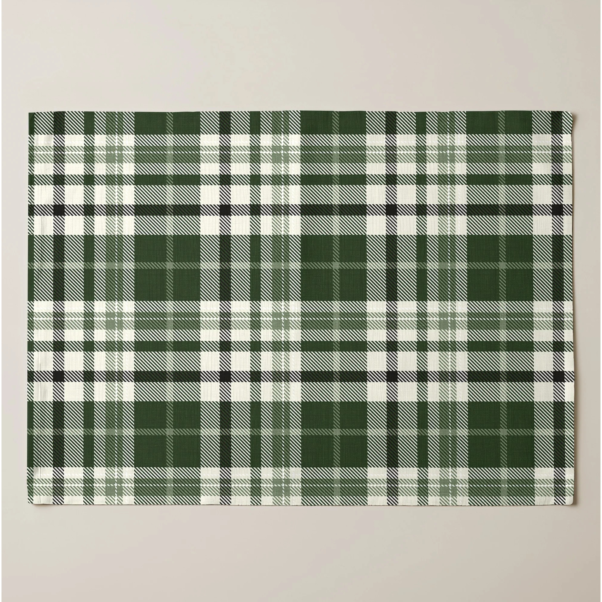 Lot de 2 sets de table anti-taches Davis Green