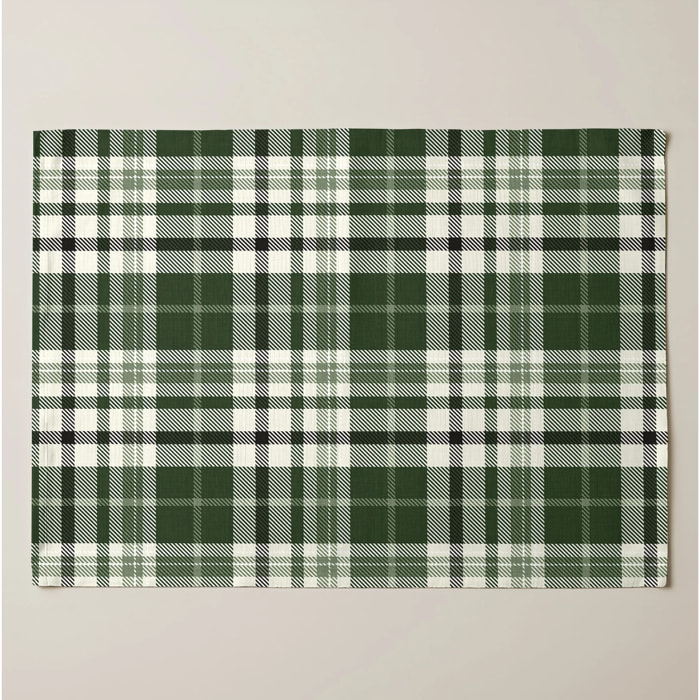 Lot de 2 sets de table anti-taches Davis Green