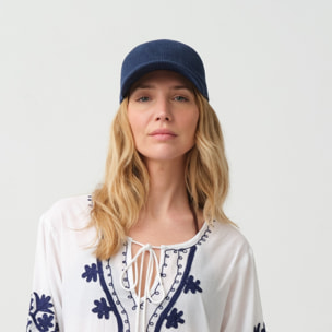 Sombrero gorra playa Cap color azul oscuro