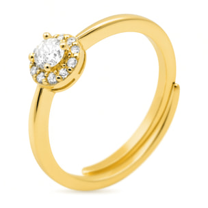 Anillo Aldra acabado oro amarillo 18k