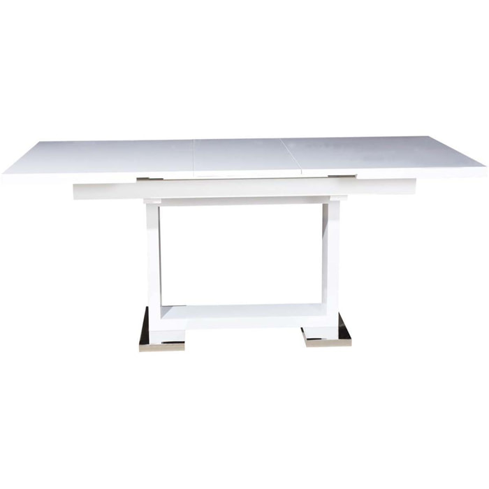 Table repas extensible ''Toda'' - 140/180 x 90 x 77 cm - Blanc