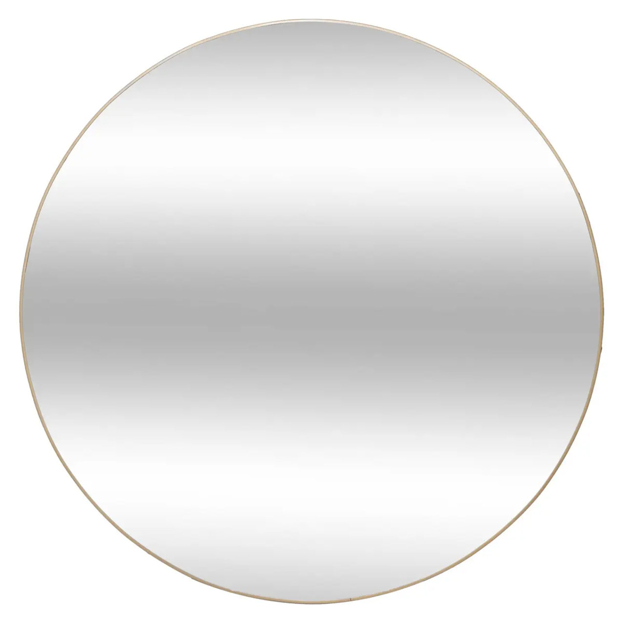 Miroir "Alice" en bois & métal D110cm doré