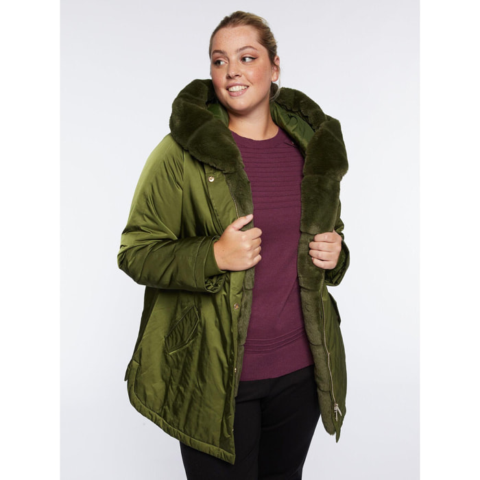 Fiorella Rubino - Parka imbottito con cappuccio - Verde