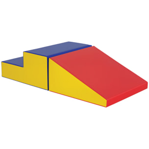 2 blocs de construction en mousse XXL - modules de motricité - certifiés normes EN71-1-2-3 - mousse EPE revêtement PU
