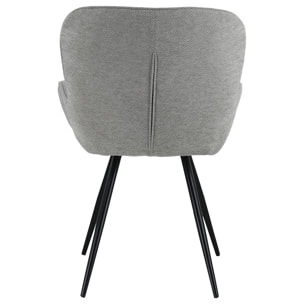 Chaise en chenille grise EVA