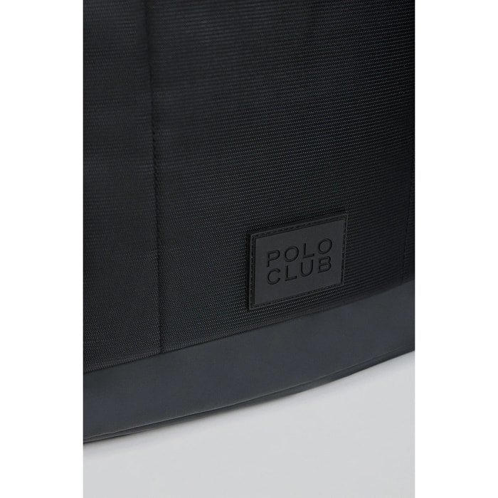 Zaino piccolo Tribeca nero con particolari Polo Club