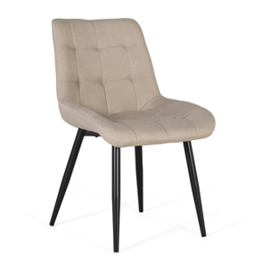 Silla de Tela 50 Cm Estilo Contemporáneo