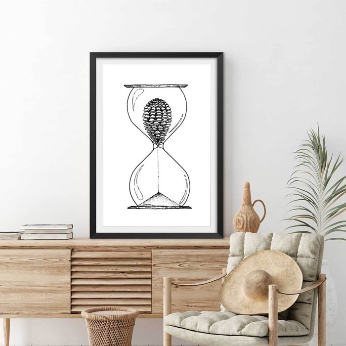 Poster sablier landais Affiche seule