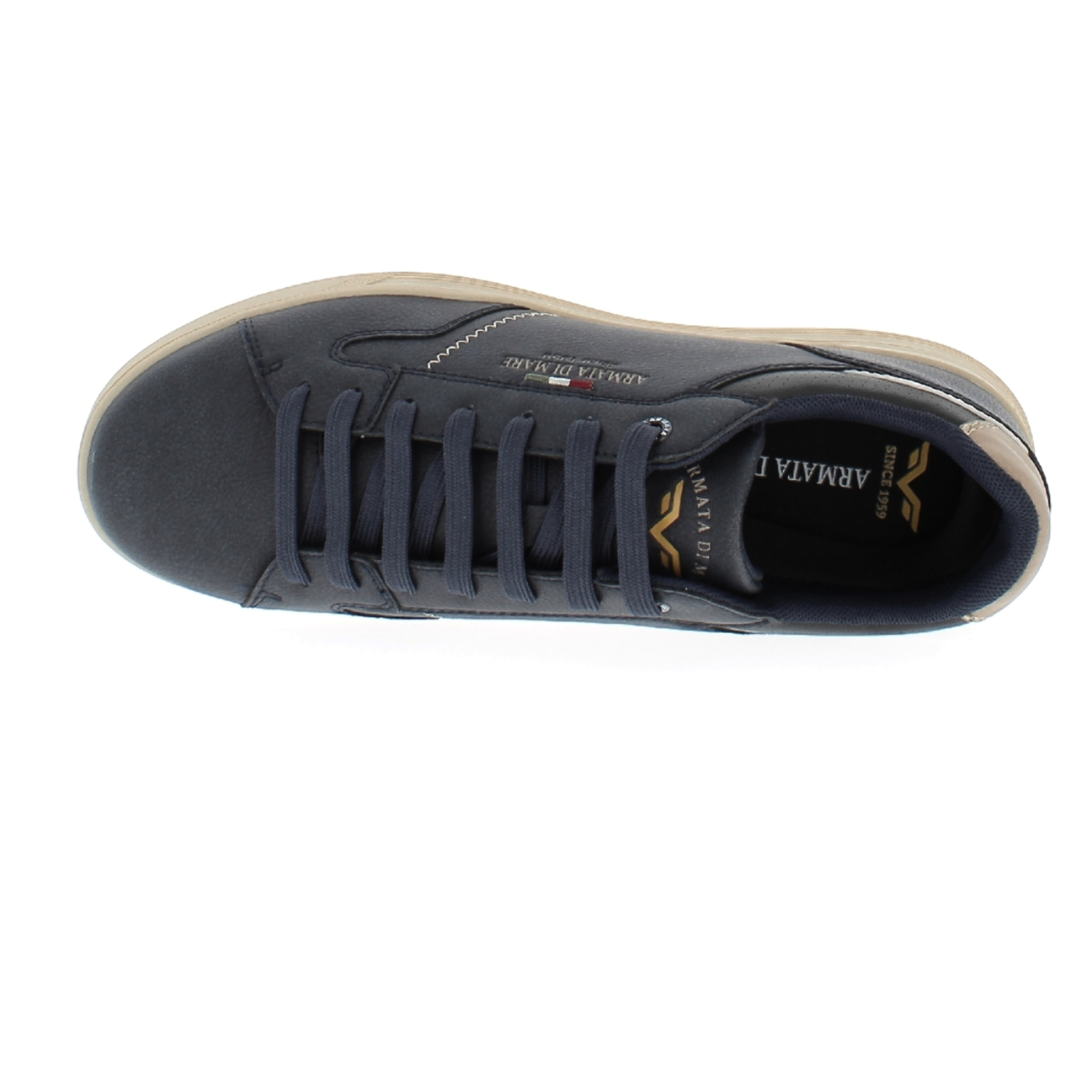 Armata di Mare Scarpe Uomo Sneakers Casual Stringate Basse con Soletta Rimovibile in Memory Foam AMU W24D642 Navy