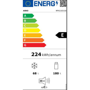 Réfrigérateur combiné encastrable ASKO RFN31831EI Pantographe