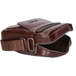 Borsa a tracolla da Uomo in Ecopelle Prodotto Vegano 19x23x6 cm