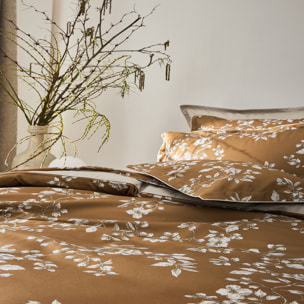 Drap plat imprimé en satin de coton bio, VIVIENNE
