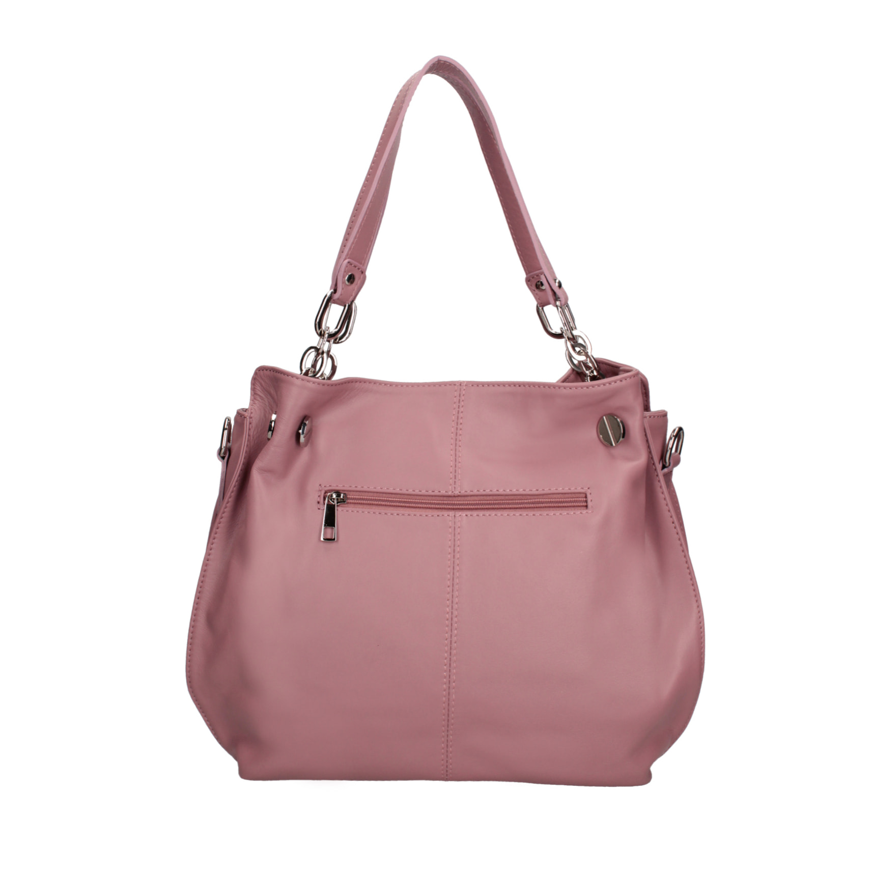 Borsa a spalla da Donna Charlotta in Vera Pelle Made in Italy 30x38x12 cm