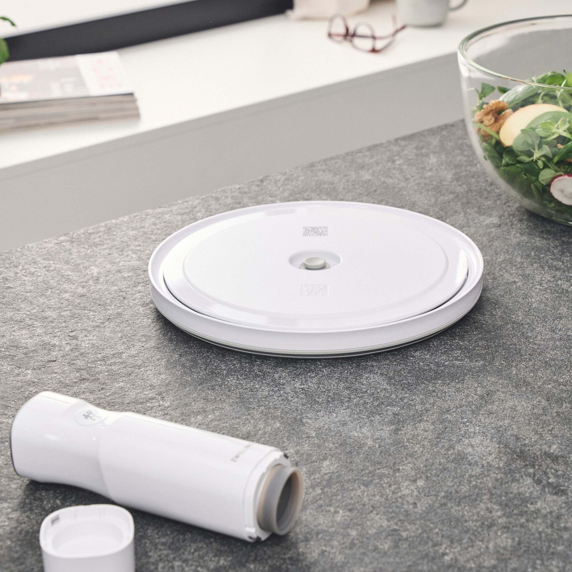 Couvercle de bol sous vide L / 24 cm, Blanc