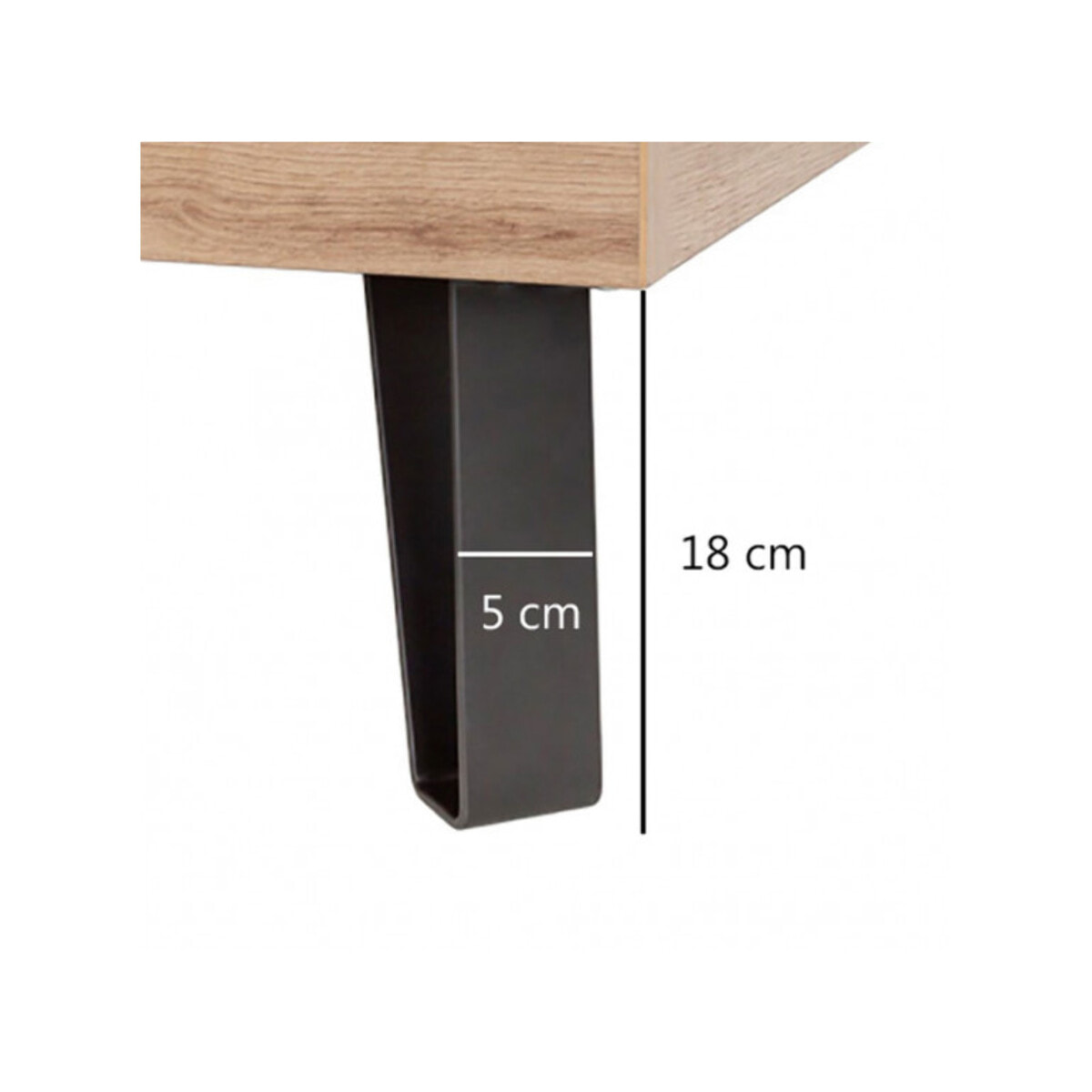 Table de chevet 1 tiroir finition chêne - VITRUS