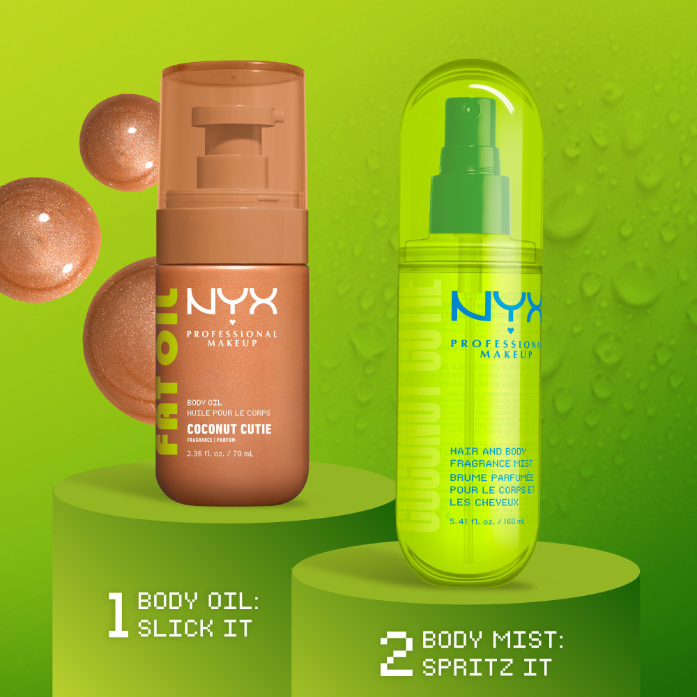 NYX Professional Makeup Fat Oil Body Brume Corps & Cheveux COCONUT CUTIE