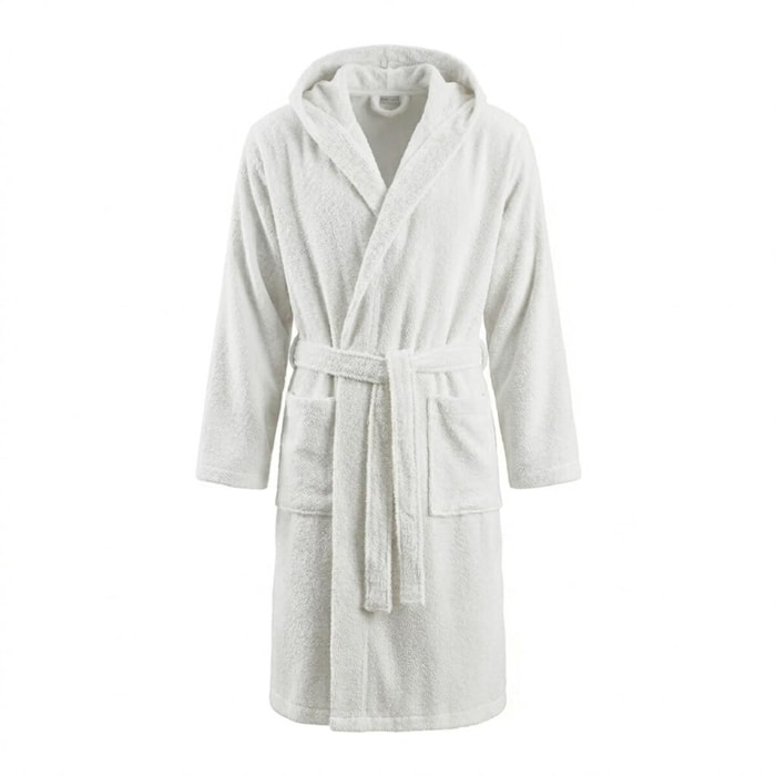 INTRECCI HOME Accappatoio Uomo e Donna, in Puro Cotone Jacquard 500 g, , Morbidezza Extra, Avvolgente, con Cappuccio e Tasche, Elegante e Confortevole,