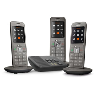 Téléphone sans fil GIGASET CL660A TRIO ANTHRACITE