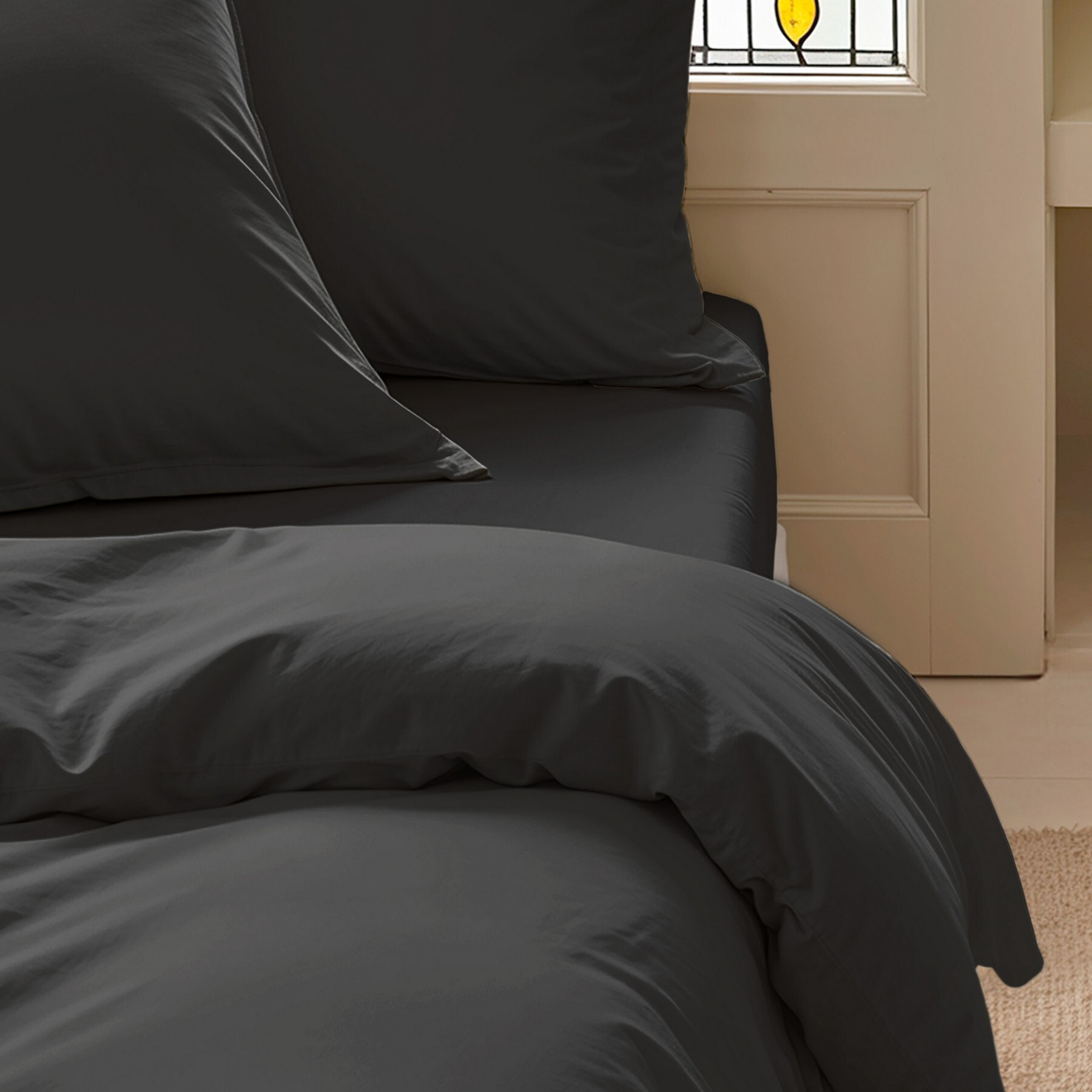 Drap housse anthracite