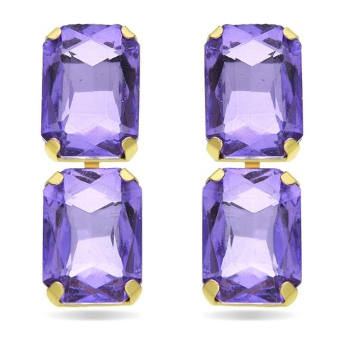 Pendientes Lux by Lux acabadoss en oro amarillo 18k