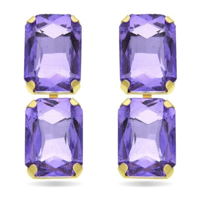 Pendientes Lux by Lux acabadoss en oro amarillo 18k