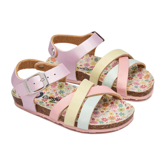Sandalias Abiertas Bio de Niña en Multicolor