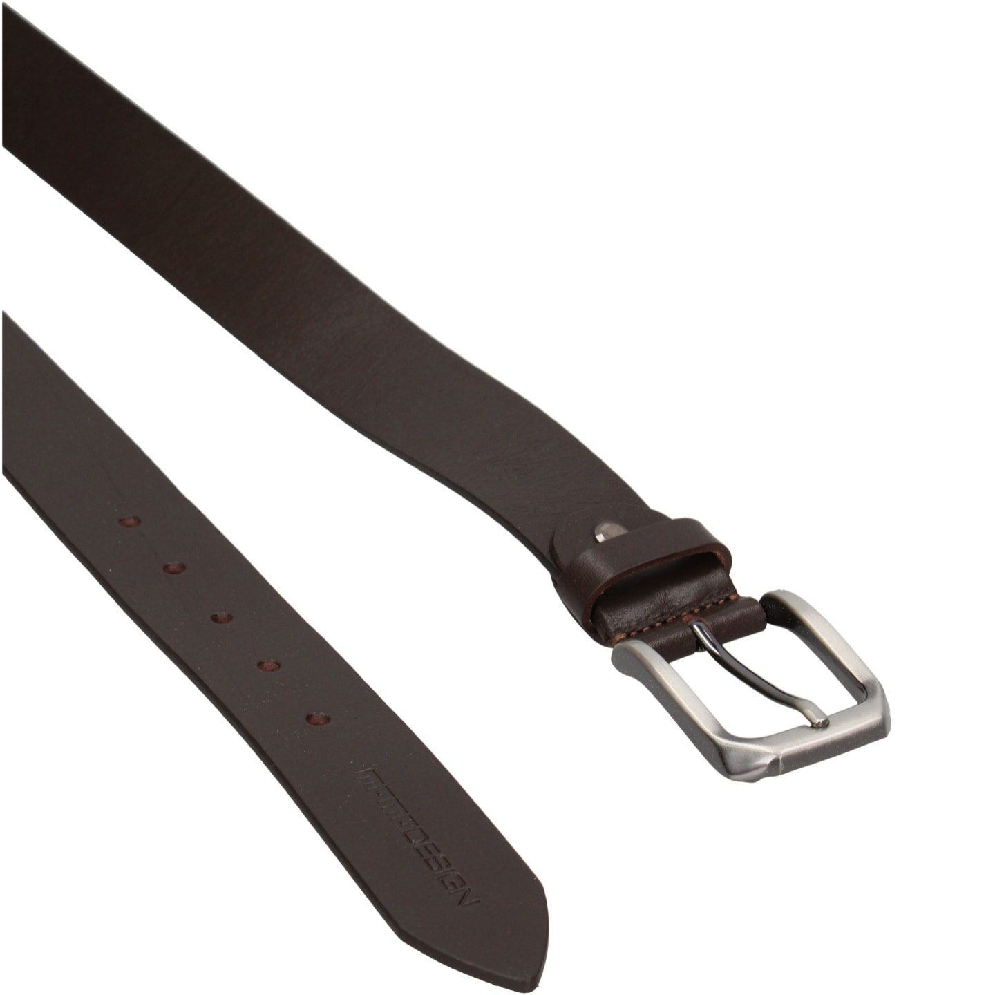 Cintura da uomo in vera pelle Made in Italy - Modello Lupo - Fibbia