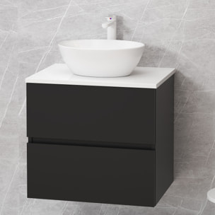 Conjunto de baño MONO Alday, 60cm, Negro