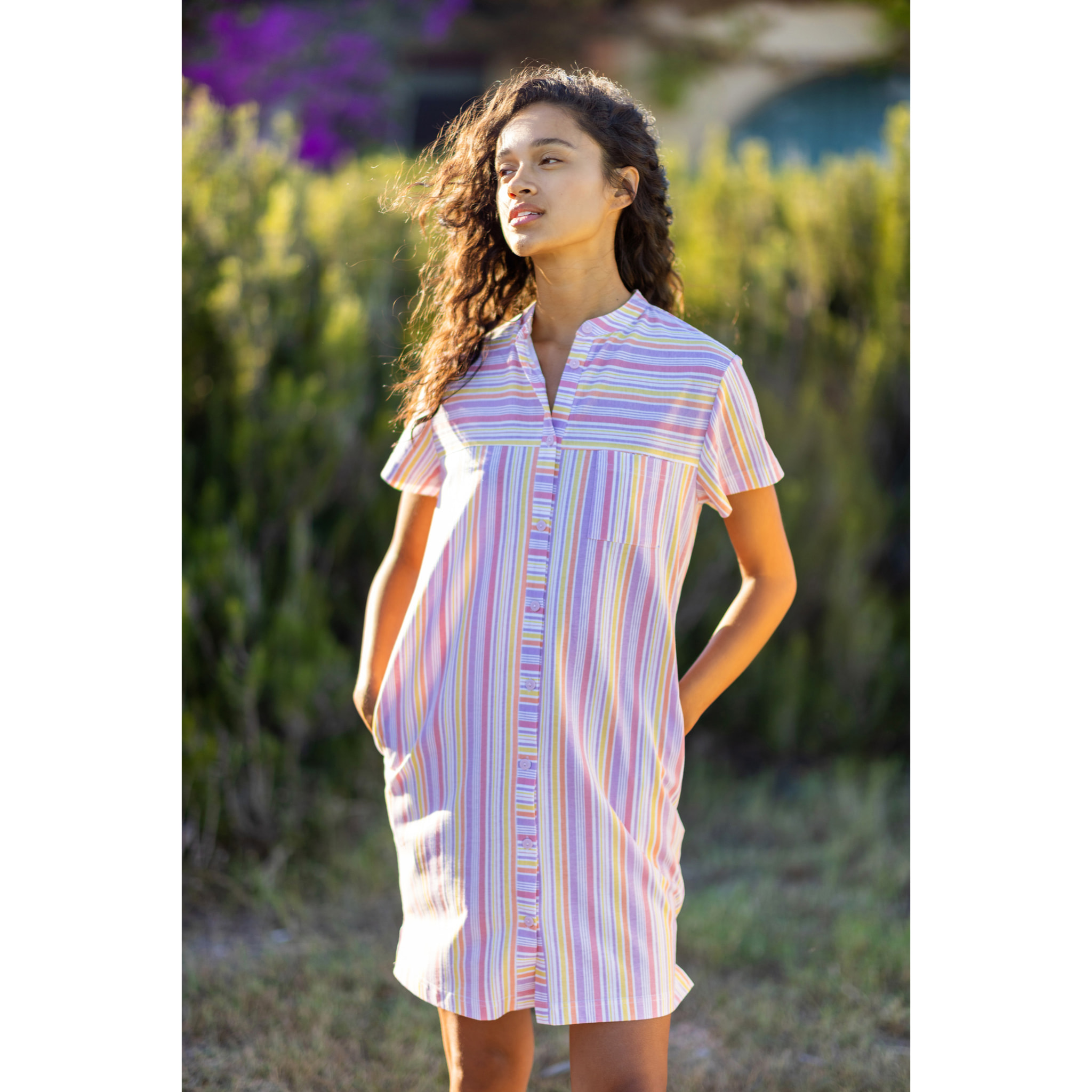 Camicia da notte donna cotone laila Noidinotte