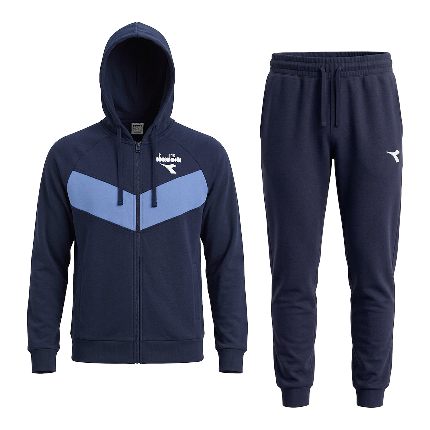 Tuta Uomo DIADORA Cotone French Terry Zip Cappuccio Art.102.182905