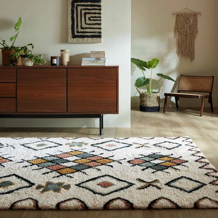 Tapis berbere 100% laine MIDAR Multicolore