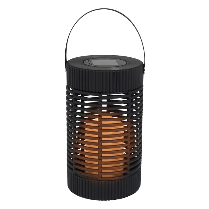 Lanterne Solaire Effet Bougie H23cm