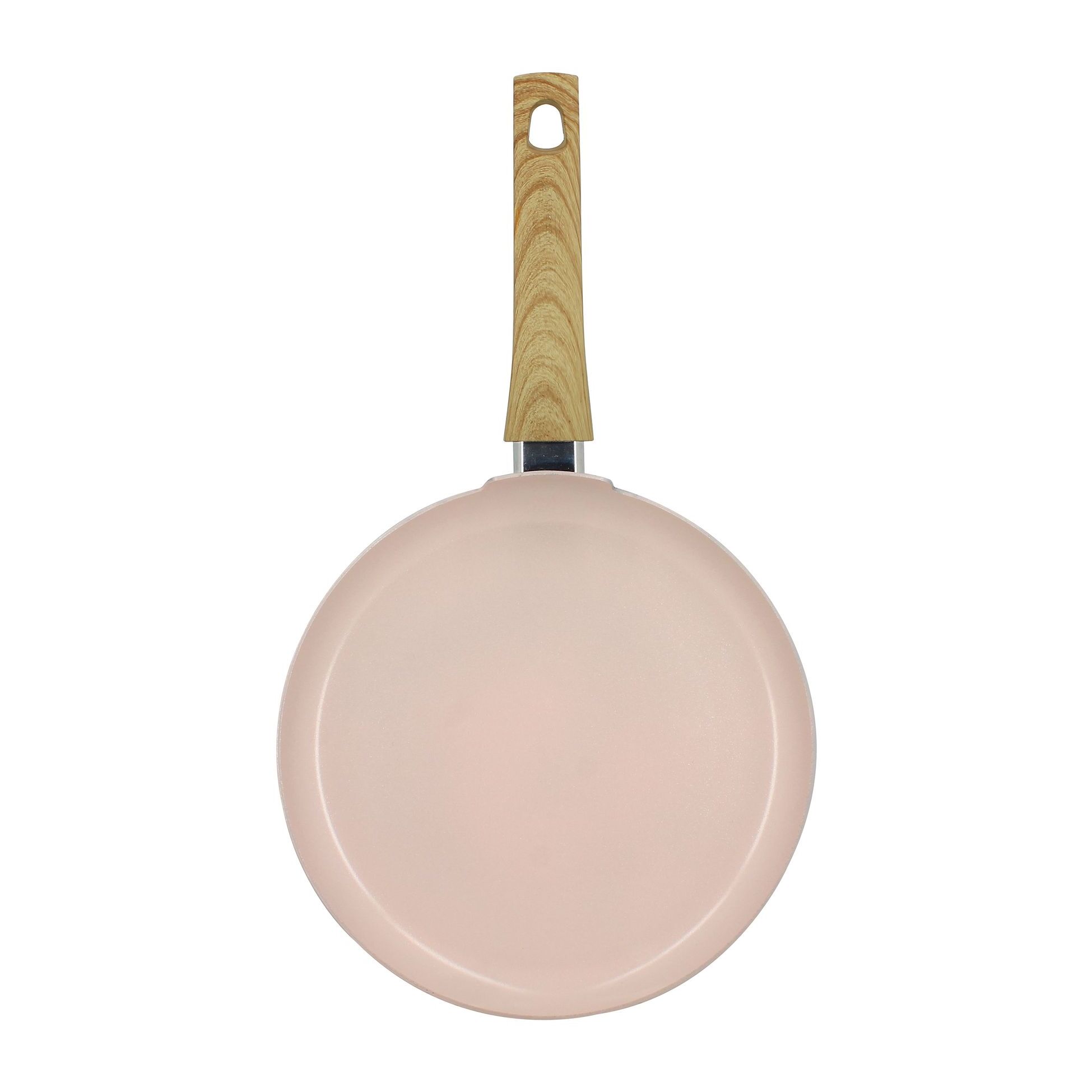Crêpière en revêtement céramique 26cm rose - tous feux COLORAMA