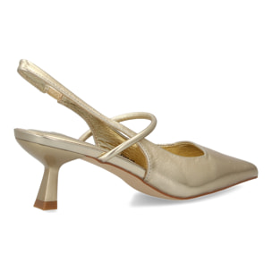 Zapato salón destalonado con tiras