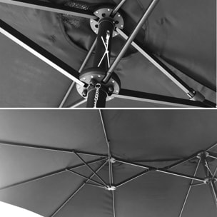 Parasol double LINAI - Gris