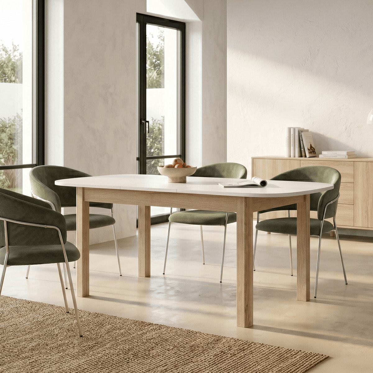 Table à manger extensible 4/6 personnes - TORI