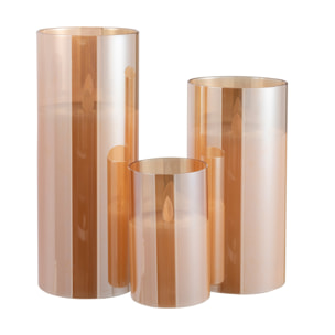 J-Line lampe Brillante - verre - or - large - LED