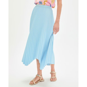 Gonna plissettata asimmetrica