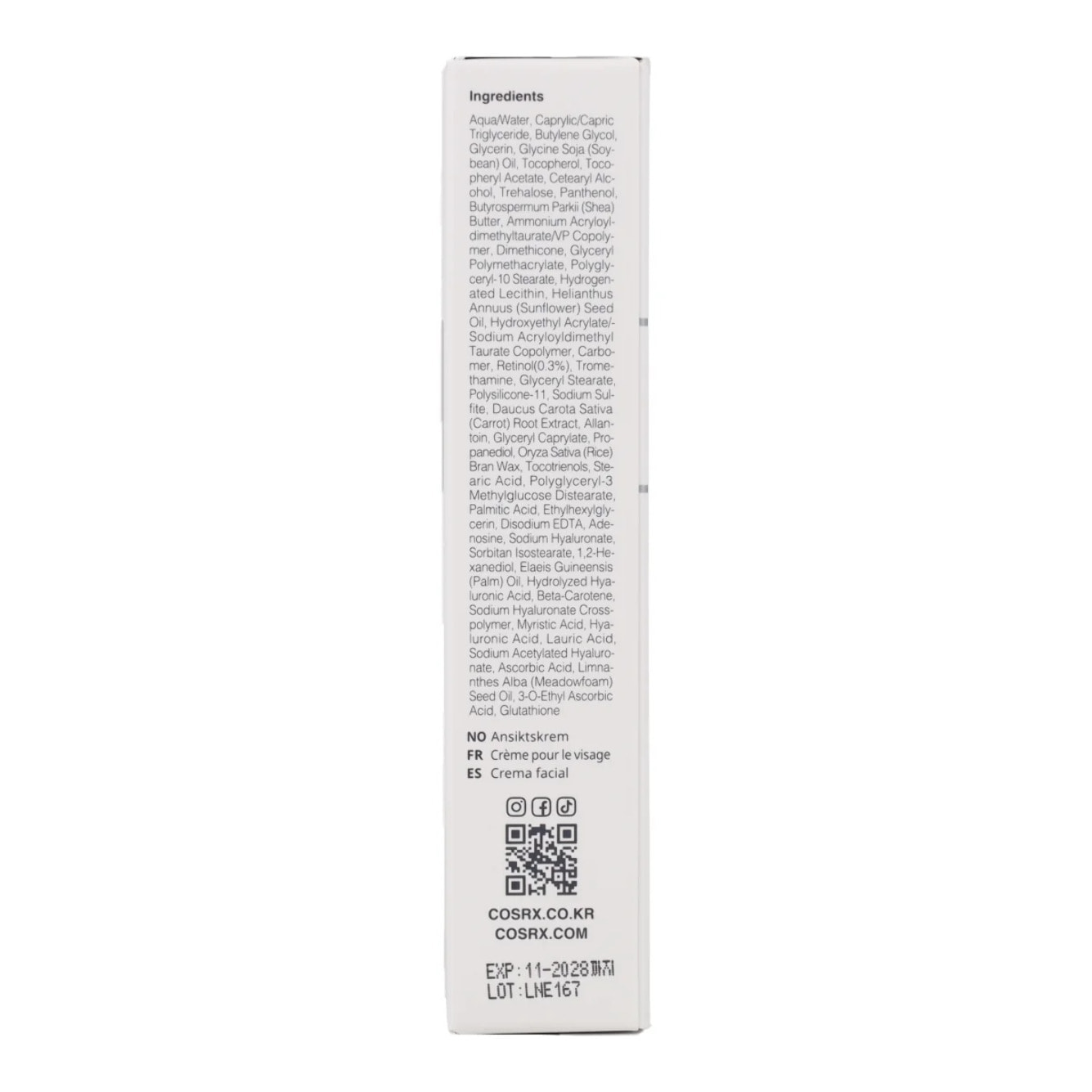 The Retinol 0.3 Cream Cosrx 20ml
